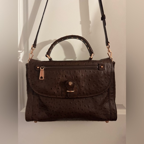 Rebecca Minkoff Rare Ostrich Dr. Bag Satchel - Picture 1 of 7